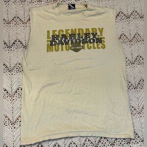 Harley-Davidson Sleeveless Top Men’s Size Large Back Graphic 2011 Wisconsin